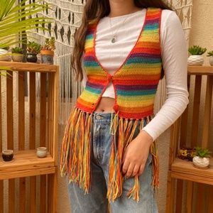 Super Cute Rainbow Vest